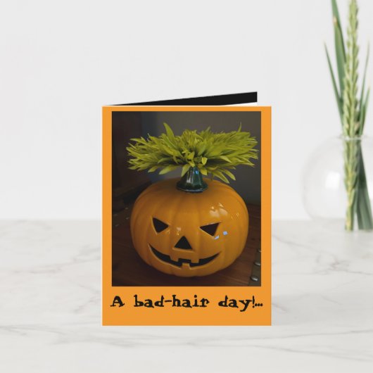 Carte Halloween heureux et humoristique (Devant)