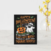 Carte Halloween heureux - Math Professeur scientifique F (Fleur jaune)