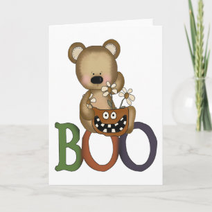Carte Halloween huent l'ours