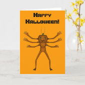 Carte Halloween Hugs (Fleur jaune)