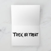 carte halloween, humour, chien mignon, sorcière, c (Intérieur)