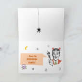 Carte Halloween Humour rétro Faboolous texte personnalis (Intérieur)