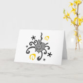 Carte Halloween II (Fleur jaune)