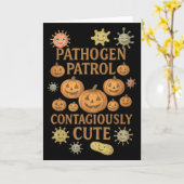 Carte Halloween Infection Preventionist Ip Nurse Pumpkin (Fleur jaune)