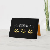 Carte Halloween Jack-o-Lantern (Devant)