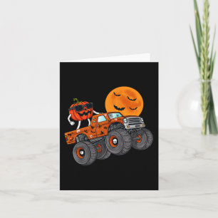 Carte Halloween Jack-o'-lantern Monster Truck Toddler Bo