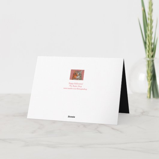 Carte Halloween Jack-o'lanterne effrayant (Dos)