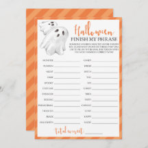 Halloween Jeu de Soirée Thématique Terminer Mon Ph