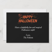 Carte Halloween joyeuse, Halloween moderne minimal (Dos)
