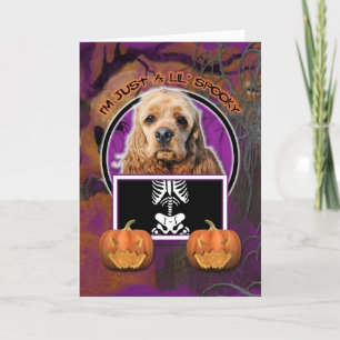 Carte Halloween - Just a Lil Éffrayant - Cocker Spaniel