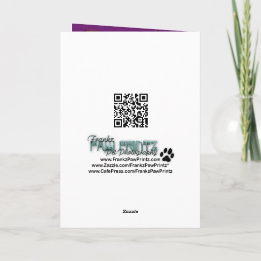 Carte Halloween - juste un Lil éffrayant - cavalier - (Dos)