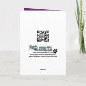 Carte Halloween - juste un Lil éffrayant - chien de (Dos)