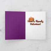 Carte Halloween - juste un Lil éffrayant - chocolat de (Intérieur)