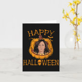 Carte Halloween Kamala Harris Funny Noël 2023 Pumpk (Fleur jaune)