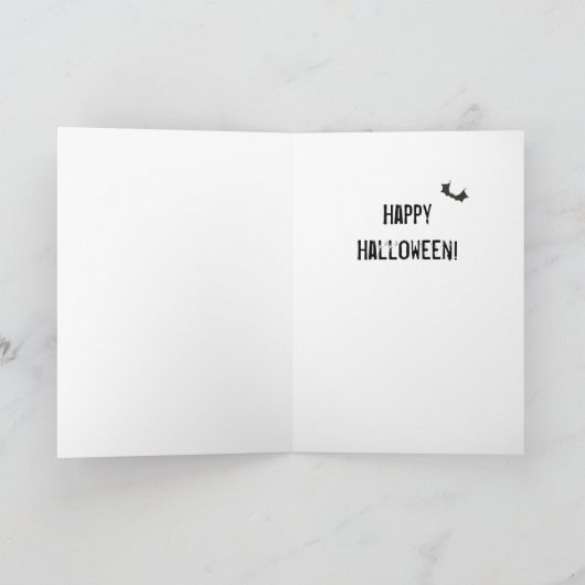 Carte Halloween Kawaii Ghost (Intérieur)