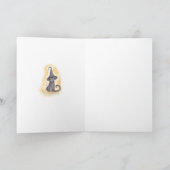 Carte Halloween Kitty Witch (Intérieur)