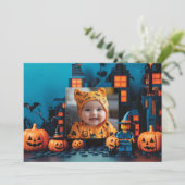 Carte Halloween la "brique ou la menace" (Debout devant)