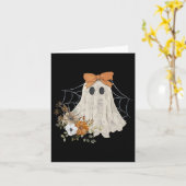 Carte Halloween Lace Ghost (Fleur jaune)