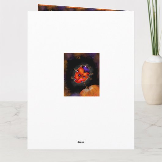 Carte Halloween Ladybug (Dos)