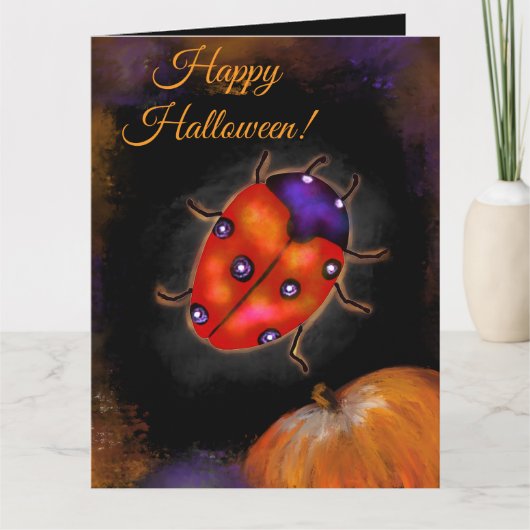 Carte Halloween Ladybug (Devant)