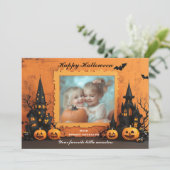 Carte Halloween Le Snap-O-Lanterne Éffrayant (Debout devant)