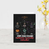Carte Halloween Leadership Éffrayant Squad Commandement (Fleur jaune)