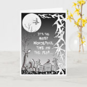 Carte Halloween 'Les plus beaux moments de l'année (Fleur jaune)