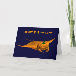 Carte Halloween Manta Ray