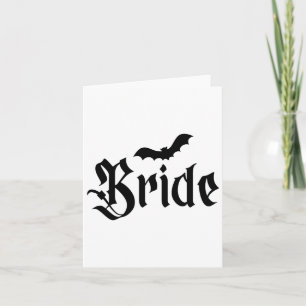 Carte Halloween Mariage Éffrayant mariée mariée Couple M