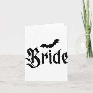 Carte Halloween Mariage Éffrayant mariée mariée Couple M