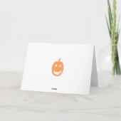Carte Halloween Merci personnalisable (Dos)
