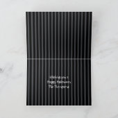 Carte Halloween mignonne Bécasseau Ou Traiter Corne De B (Intérieur)