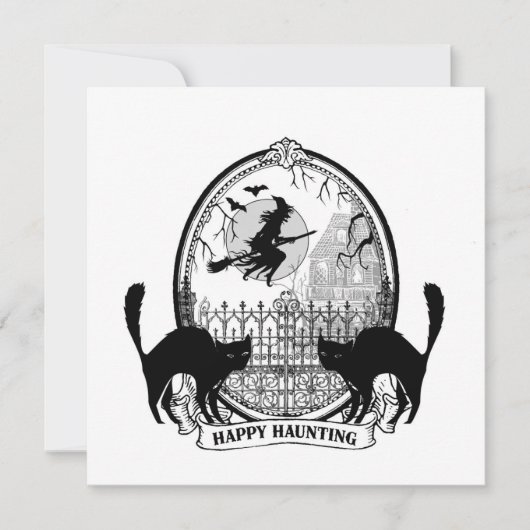 Carte Halloween moderne (Devant)