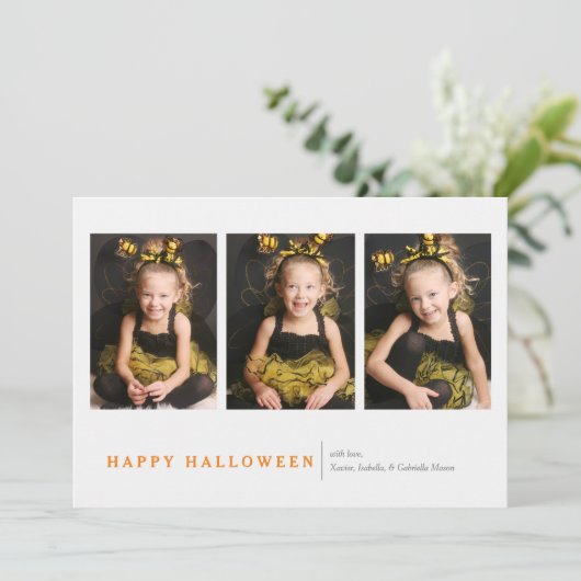 Carte Halloween moderne (Debout devant)