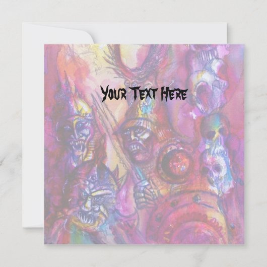 Carte HALLOWEEN MONSTERS / ORK WAR Imaginaire (Devant)