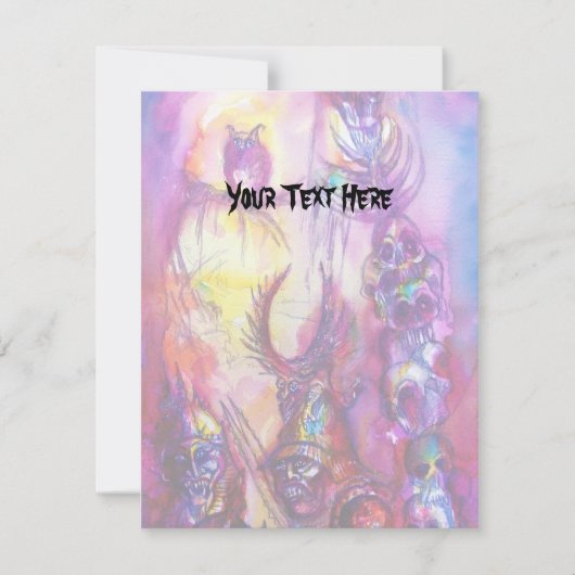 Carte HALLOWEEN MONSTERS / ORK WAR Imaginaire (Devant)