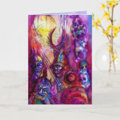 Carte HALLOWEEN MONSTERS / ORK WAR Imaginaire (Fleur jaune)