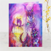 Carte HALLOWEEN MONSTERS / ORK WAR Imaginaire (Fleur jaune)