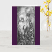 Carte HALLOWEEN MONSTERS / ORK WAR Imaginaire (Fleur jaune)