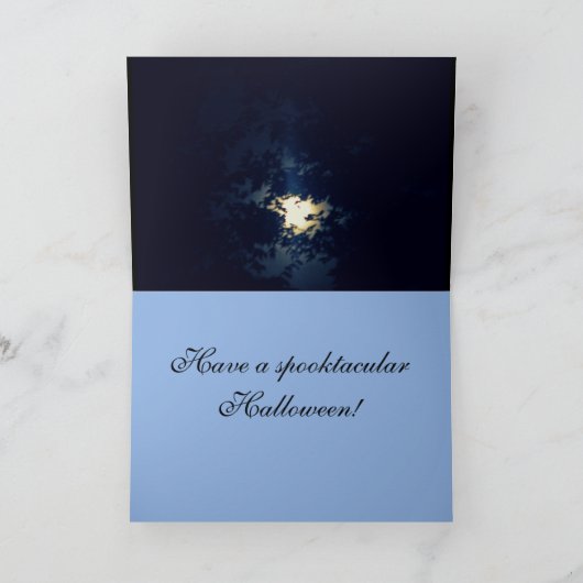 Carte HALLOWEEN MOONLIGHT (Intérieur)