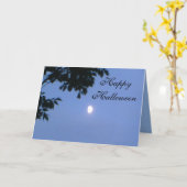 Carte HALLOWEEN MOONLIGHT (Fleur jaune)