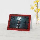 Carte Halloween Nasty Pup (Fleur jaune)