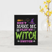 Carte Halloween Ne Me Rendre Flip Sorcier Switch Drôle C (Fleur jaune)
