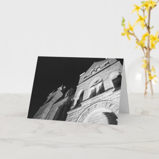 Carte Halloween 'Night Glow' (Fleur jaune)