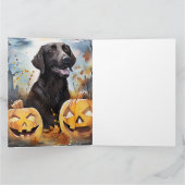 Carte Halloween Nouvelle-Écosse avec la peur Citrouille (Intérieur)