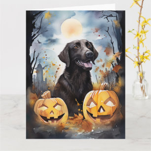 Carte Halloween Nouvelle-Écosse avec la peur Citrouille