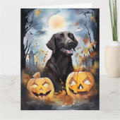 Carte Halloween Nouvelle-Écosse avec la peur Citrouille (Devant)