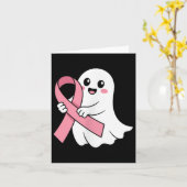 Carte Halloween Octobre Conscience du cancer du sein Cou (Fleur jaune)