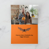 Carte Halloween orange fangstasé (Intérieur)