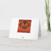 Carte Halloween orange jack olantern (Dos)
